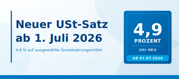 Neuer USt-Satz